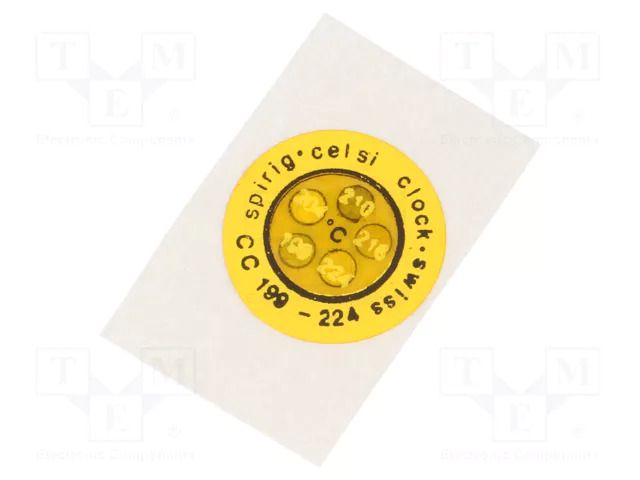 Temperature indicator; 199°C,204°C,210°C,216°C,224°C; °C; Ø14mm SPIRIG CC-199/224