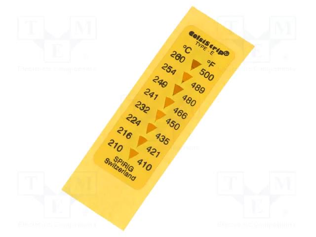 Temperature indicator; °C,°F; Resistance to: mineral oils,water SPIRIG CS-E
