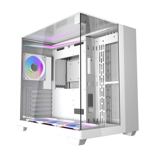 Darkflash TH285 computer case (white) + 4 fans, Darkflash TH285 White