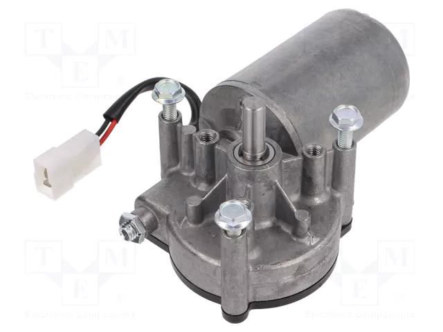 Motor: DC; 24VDC; 40rpm; worm gear; 5Nm; IP53; Trans: 62: 1; 2.5A DOGA 111.3761.30.00E