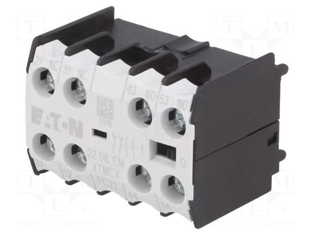 Auxiliary contacts; Leads: screw terminals; front; DILEM EATON ELECTRIC 22DILEM