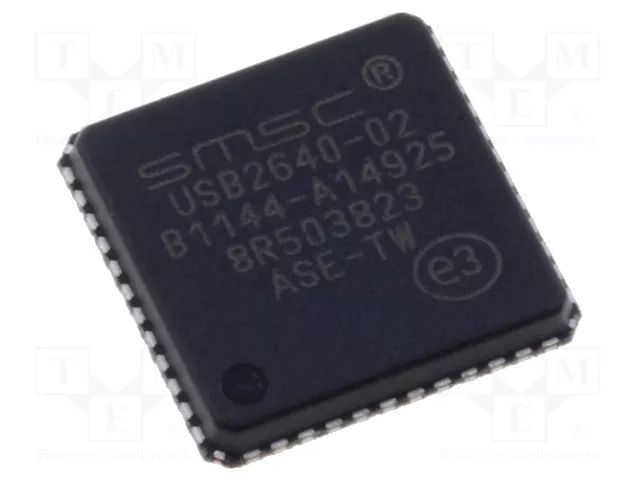 IC: HUB controller; I2C,MMC,SDIO,SPI,USB 2.0; Hi-Speed; in-tray MICROCHIP TECHNOLOGY USB2640-HZH-02