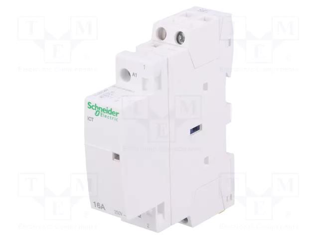 Contactor: 1-pole installation; 16A; 230÷240VAC; NO; IP20; ICT SCHNEIDER ELECTRIC A9C22711