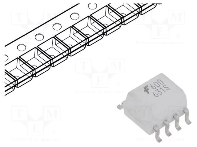 Optocoupler; SMD; Ch: 1; OUT: logic; 3.75kV; SO8 ONSEMI HCPL0600