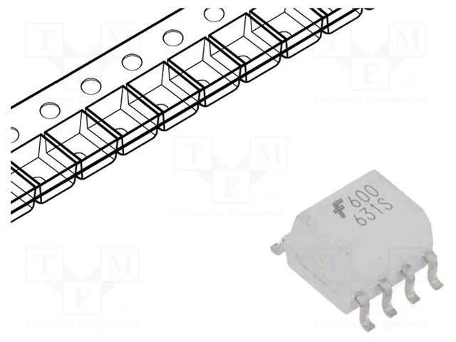 Optocoupler; SMD; Ch: 1; OUT: logic; 3.75kV; SO8 ONSEMI HCPL0600