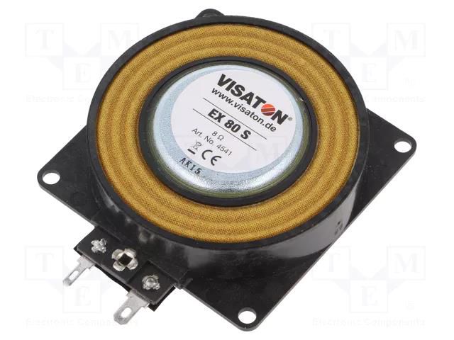 Loudspeaker; 50W; 8Ω; 80x80x19mm VISATON VS-EX80S-8