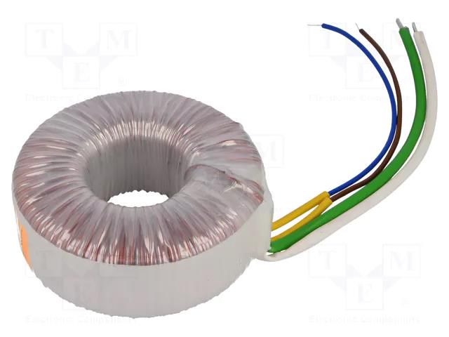 Transformer: toroidal; 200VA; 230VAC; 18V; 11.111A; Leads: cables TALEMA 58-0200-018-S