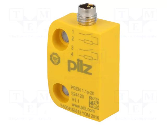 Safety switch: magnetic; PSEN 1.1; NO x2; Electr.connect: M8 PILZ 524120