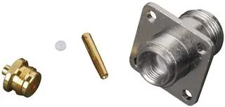 RF/COAXIAL N PANEL JACK STR 50 OHM SOLDER 172169