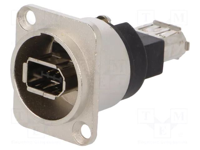 Coupler; IEEE1394 socket,both sides; FT; shielded; metal; 19x24mm CLIFF CP30117