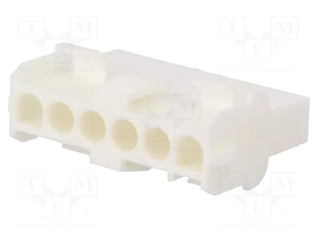 Connector: wire-wire; plug/socket; male/female; PIN: 6; 600V; 1x6 TE Connectivity 926307-3