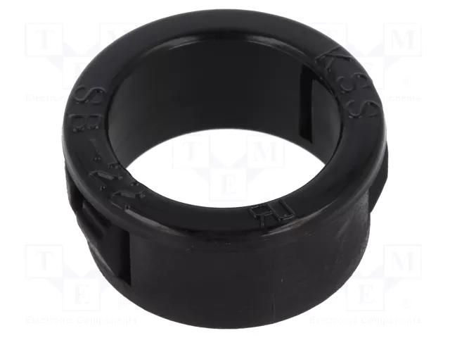 Grommet; Ømount.hole: 22.2mm; Øhole: 17.5mm; black KSS WIRING SB-22