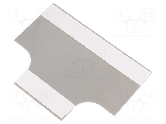 T-connector-base; grey; ABS; UL94HB KSS WIRING RBT-60