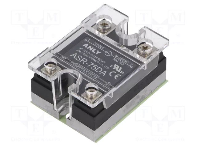 Relay: solid state; Ucntrl: 4÷32VDC; 75A; 24÷280VAC; ASR; 1-phase ANLY ELECTRONICS ASR-75DA