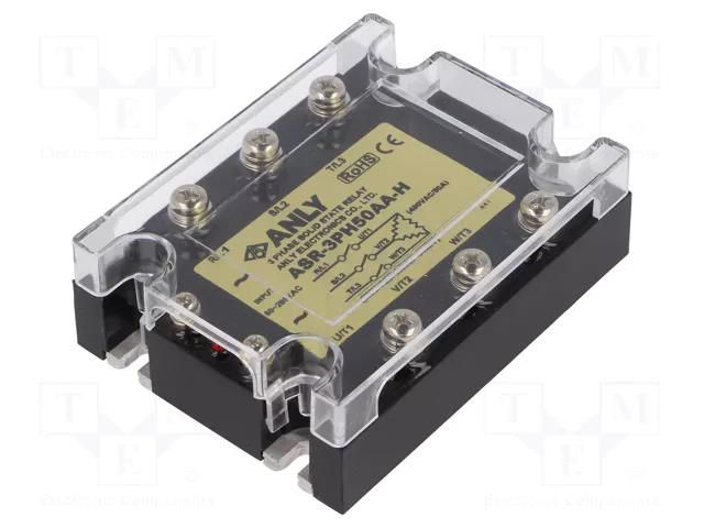 Relay: solid state; 50A; Uswitch: 48÷480VAC; 3-phase; ASR ANLY ELECTRONICS ASR-3PH50AA-H
