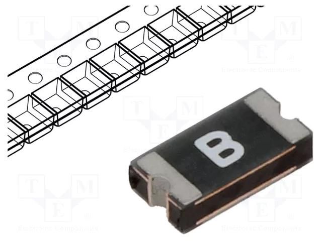 Fuse: PTC polymer; 160mA; SMD; 1206L LITTELFUSE 1206L016WR