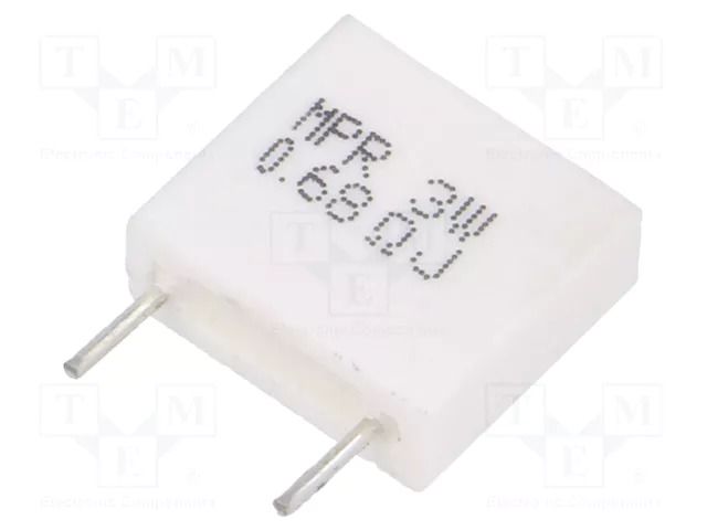 Resistor: wire-wound; THT; 680mΩ; 3W; ±5%; Metal Plate; 350V SR PASSIVES MPR3W-0R68