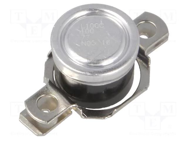Sensor: thermostat; NC; Topen: 100°C; Tclos: 80°C; 10A; 240VAC; ±4°C HONEYWELL BT-L-100/H