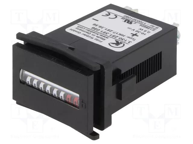 Counter: electromechanical; working time; mechanical indicator KÜBLER 3.130.251.351.056