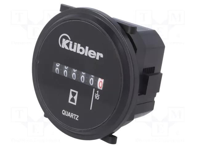 Counter: electromechanical; working time; mechanical indicator KÜBLER 0.135.200.302