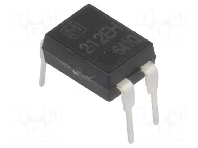 Relay: solid state; Ucntrl: 1.25VDC; Icntrl max: 3mA; 550mA; 0.85Ω PANASONIC AQY212EH