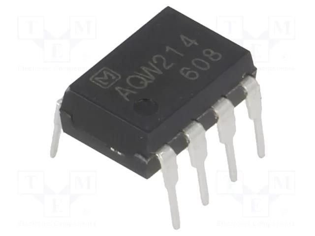 Relay: solid state; Icntrl max: 3mA; 100mA; max.400VAC; max.400VDC PANASONIC AQW214