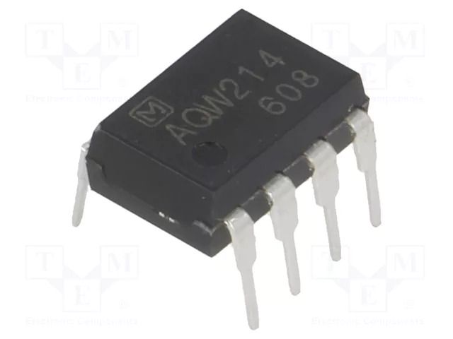 Relay: solid state; Icntrl max: 3mA; 100mA; max.400VAC; max.400VDC PANASONIC AQW214