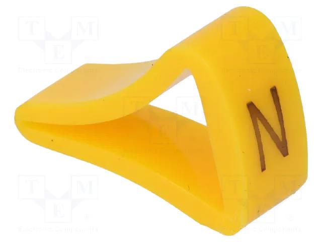 Markers; Marking: N; 6÷10.5mm; H: 16mm; A: 10mm; -30÷100°C; leaded KURANT MZ-3/N