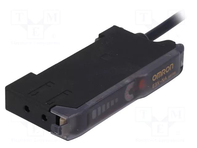 Sensor: optical fiber amplifier; NPN; IP50; Connection: cables; 2m OMRON E3X-NA11