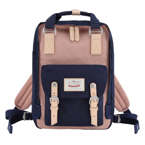 Himawari 188L 14'' laptop backpack (navy blue and pink), Himawari 188L-54