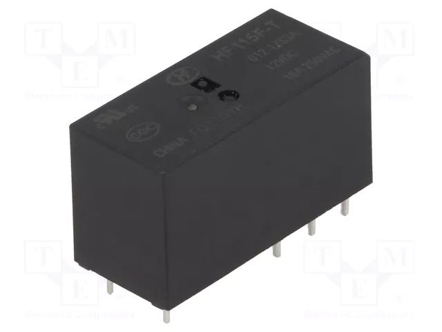 Relay: electromagnetic; SPDT; Ucoil: 12VDC; 16A; 16A/250VAC; PCB HONGFA RELAY HF115F-T/012-1ZS3A