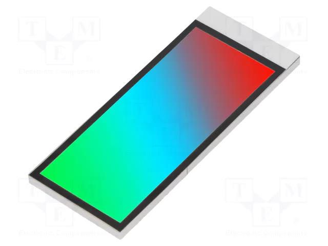 Backlight; LED; Dim: 55.75x22.86x2.5mm; RGB; 46.8x19mm; 200cd/m2 DISPLAY ELEKTRONIK DELP-501-RGB