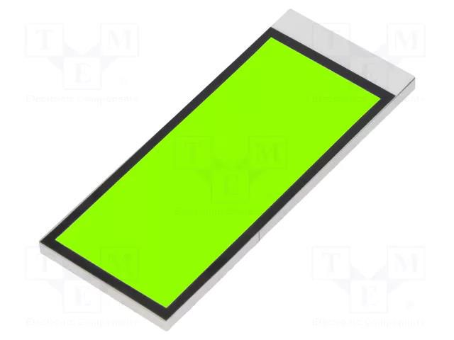 Backlight; LED; Dim: 55.75x22.86x2.5mm; yellow-green; 46.8x19mm DISPLAY ELEKTRONIK DELP-501-Y
