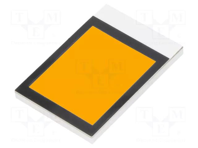 Backlight; LED; Dim: 33x22.86x2.5mm; amber; 22.08x17.9mm; 280cd/m2 DISPLAY ELEKTRONIK DELP-503-A