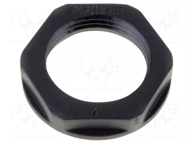 Nut; M20; polyamide; 26mm; black; Thread: metric; Pitch: 1.5 HELUKABEL HELU-98165