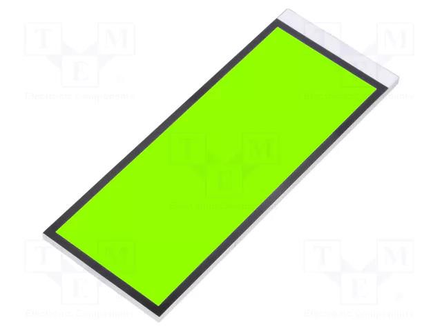 Backlight; LED; Dim: 99x38.1x2.5mm; yellow-green; 88.5x32.75mm DISPLAY ELEKTRONIK DELP-506-Y