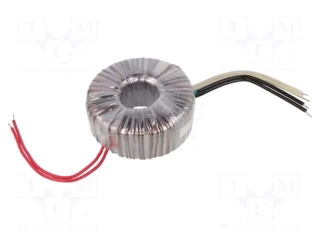 Transformer: toroidal; 200VA; 230VAC; 12V; 12V; 8.33A; 8.33A; H: 50mm INDEL TST200W/2X12V