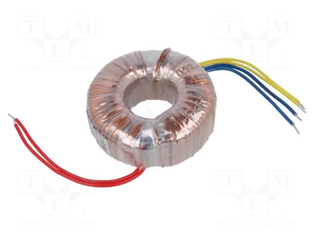 Transformer: toroidal; 160VA; 230VAC; 12V; 12V; 6.66A; 6.66A; H: 45mm INDEL TST150W/2X12V