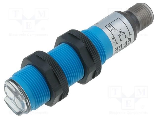 Sensor: photoelectric; Range: 0.05÷3.7m; PNP; DARK-ON,LIGHT-ON SICK VL18-4P3740