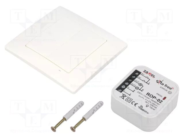 Wireless control set; IP20; EXTA FREE; -10÷55°C; 868.32MHz ZAMEL RZB-04