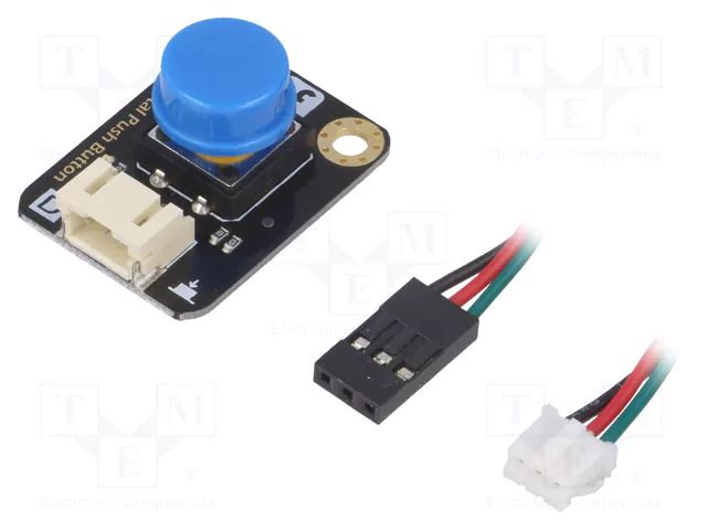 Module robotics: button; Gravity; 3.3÷5VDC; digital; 22x30mm; blue DFROBOT DF-DFR0029-B