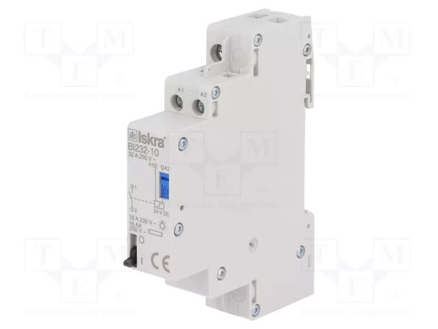 Relay: installation; bistable,impulse; NO; Ucoil: 24VDC; BI; 32A ISKRA BI232-10/24VDC