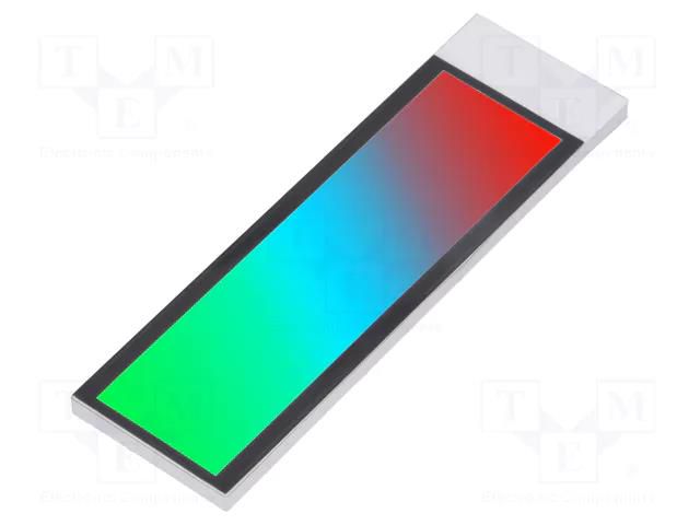 Backlight; LED; Dim: 57.75x17.78x2.5mm; RGB; 48x13mm; 120cd/m2 DISPLAY ELEKTRONIK DELP-512-RGB