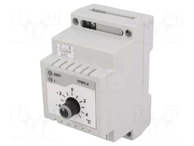 Module: regulator; NTC 47kOhm; temperature; NC,relay; TPMC; white ETRON TP-TPMC-6
