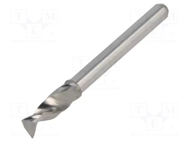 Drill bit; Ø: 3.8mm; L: 38.2mm; tungsten carbide; 1/8"; 3.175mm; PCB KEMMER PRAEZISION SM30-3.8