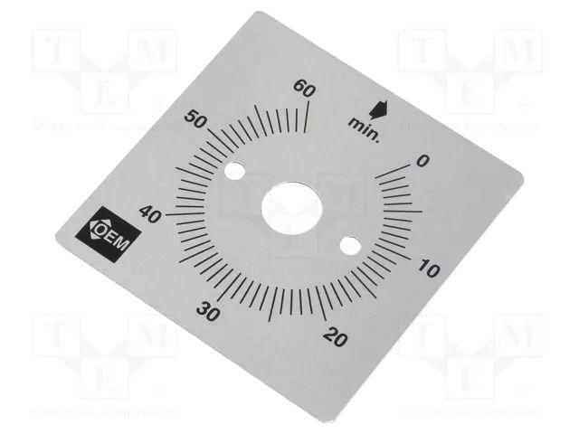 Scale for mechanical timer; Range of val: 0÷60min FAUCIGNY INSTRUMENTS S60M
