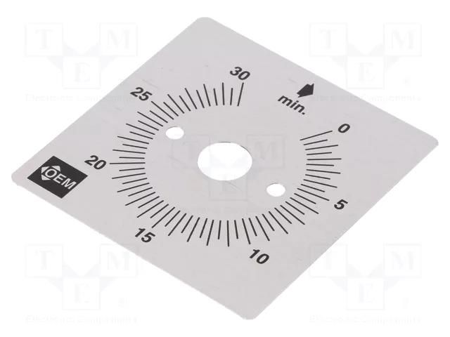 Scale for mechanical timer FAUCIGNY INSTRUMENTS S30M