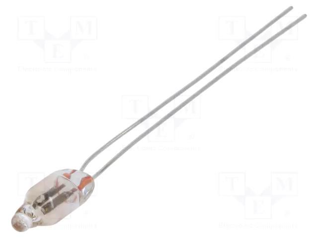 Filament lamp: neon; orange; 90VDC; 65VAC; 0.5mA; Ø: 4mm; L: 10mm BRIGHTMASTER NEON-3