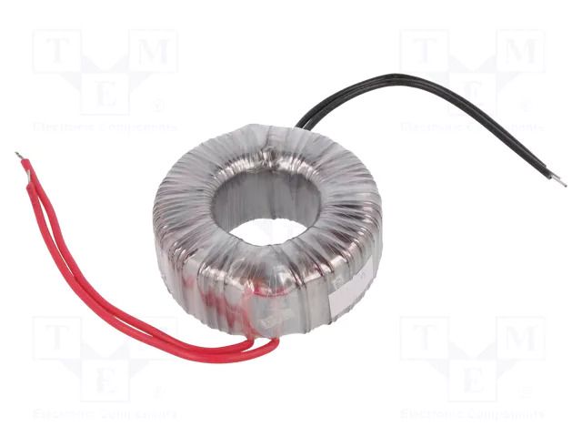 Transformer: toroidal; 50VA; 230VAC; 8V; 6.25A; Leads: cables; IP00 INDEL TST50W/8V