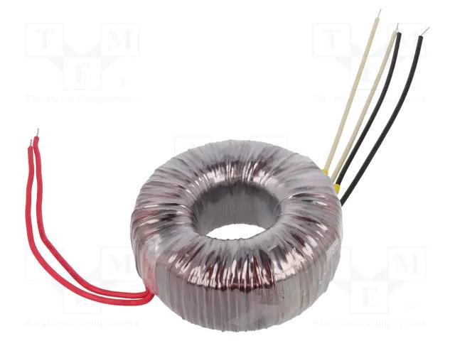Transformer: toroidal; 160VA; 230VAC; 55V; 55V; 1.45A; 1.45A; H: 45mm INDEL TST150W/2X55V